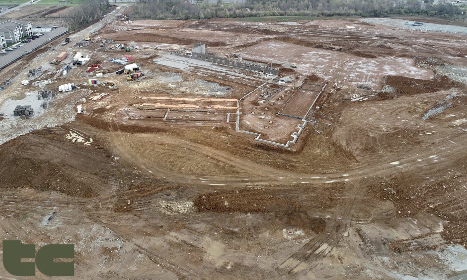 After an extensive amount of blasting &amp; rock removal, slabs are going down and walls are going up at the New Woodford County High School. 
A new school isn’t the only big WIN for <a href="/WoodfordCoPS/">Woodford County Public Schools</a> - Congratulations to the Woodford Co. HS Boys Bball team on advancing to the Final 4!