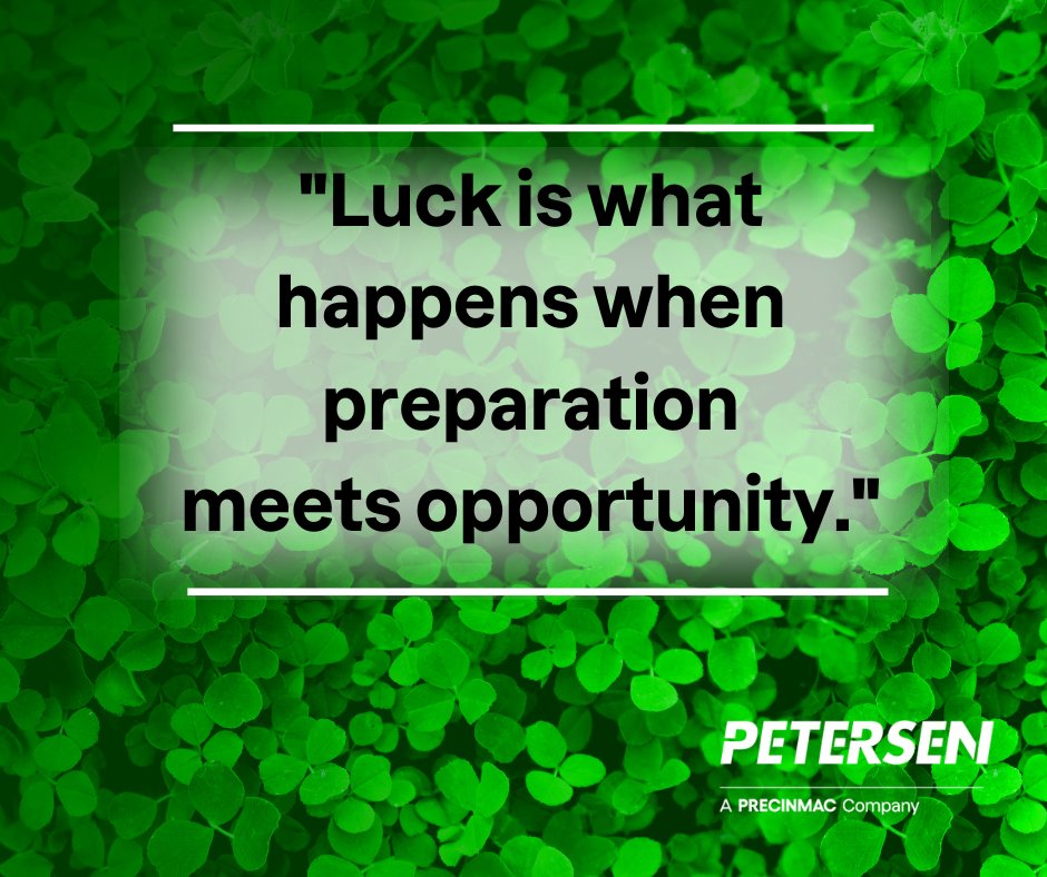 Happy St. Patrick's Day from your friends at Petersen Inc.