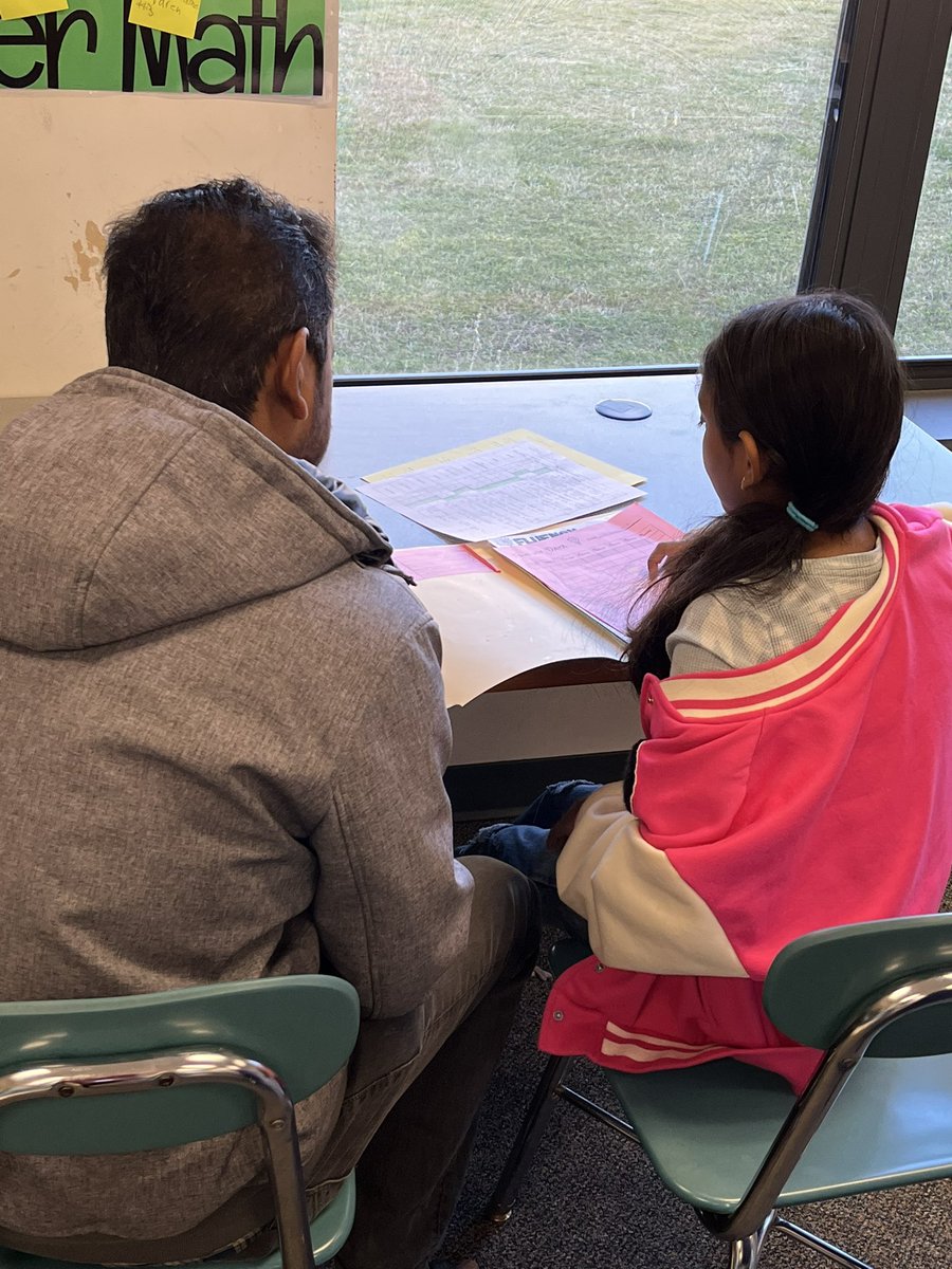 Students taking ownership of learning and sharing reflections of growth during student led conferences. <a href="/SalemElementary/">Salem Elementary</a>