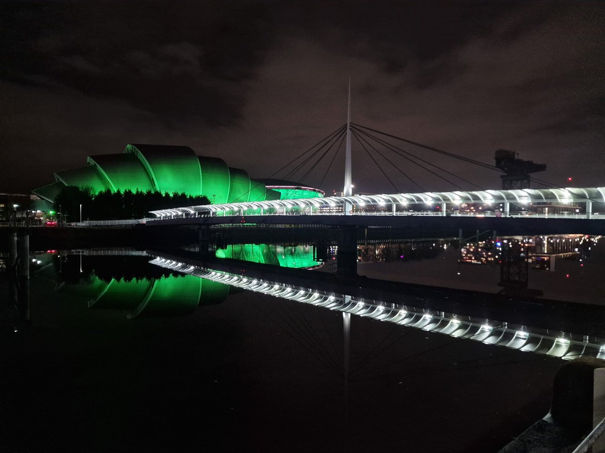 Glasgow's Green and White 🍀 #HappyStPatricksDay2023