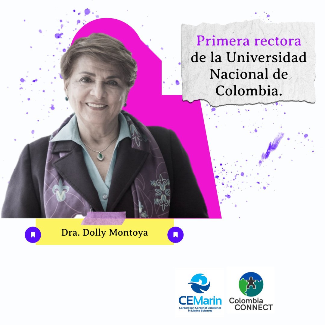 CEMarin_org's tweet photo. La rectora @DollyMontoyaUN, es Ph. D. en ciencias naturales de la Universidad Técnica de Múnich y su trabajo ha hecho grietas importantes en el techo de cristal que limita a las mujeres en la academia. 

CEMarin y  #ColombiaCONNECT celebramos sus logros.

#MujeresEnLaCiencia https://t.co/efAyx95ZGN
