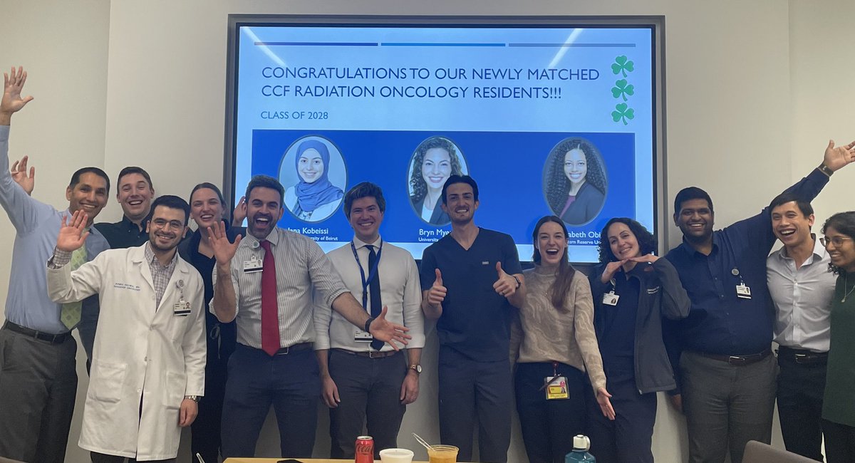 Zachary Mayo (@zacharymayomd) on Twitter photo Congratulations to these three super ⭐️s! We are thrilled you matched at <a href="/ClevelandClinic/">Cleveland Clinic</a> #radonc! <a href="/kobeissi_jana/">Jana Kobeissi</a> <a href="/brynmcmyers/">Bryn Myers, MD</a> <a href="/ElizabethEObi/">Elizabeth Obi</a> Congratulations to these three super ⭐️s! We are thrilled you matched at <a href="/ClevelandClinic/">Cleveland Clinic</a> #radonc! <a href="/kobeissi_jana/">Jana Kobeissi</a> <a href="/brynmcmyers/">Bryn Myers, MD</a> <a href="/ElizabethEObi/">Elizabeth Obi</a>