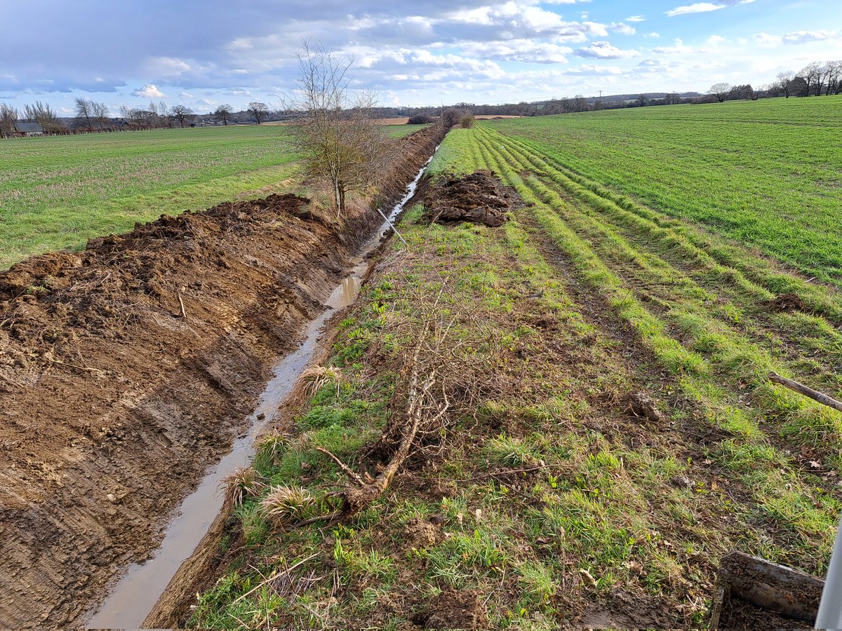 Lmillsy_135's tweet photo. Some ditches getting the treatment& long lost drain ends seeing daylight π 1 of my favourite jobs but does it beat ploughing... #amateur #diggerdriving #itflowstherightway Used the π§ to get #winter23 ditches done& plan next winters. It starts at the #dyke #landdrainage #loveit https://t.co/Gsl8PtMF6W