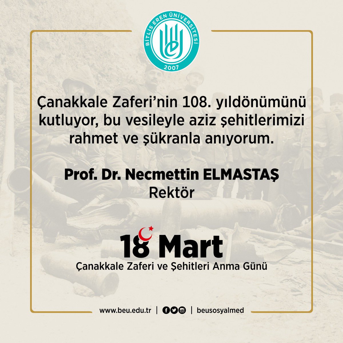 Bitlis Eren Üniversitesi (@beusosyalmed) on Twitter photo 