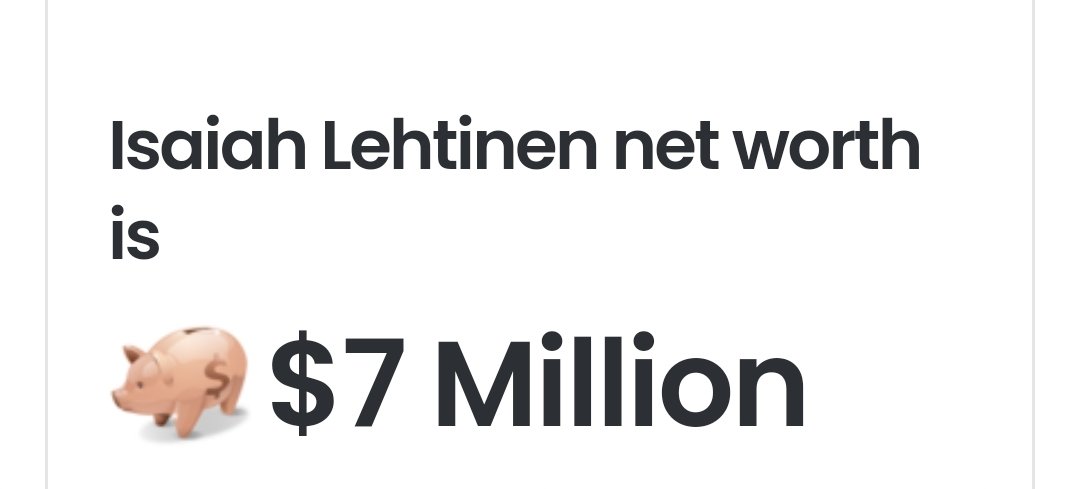 Isaiah Lehtinen tweet media