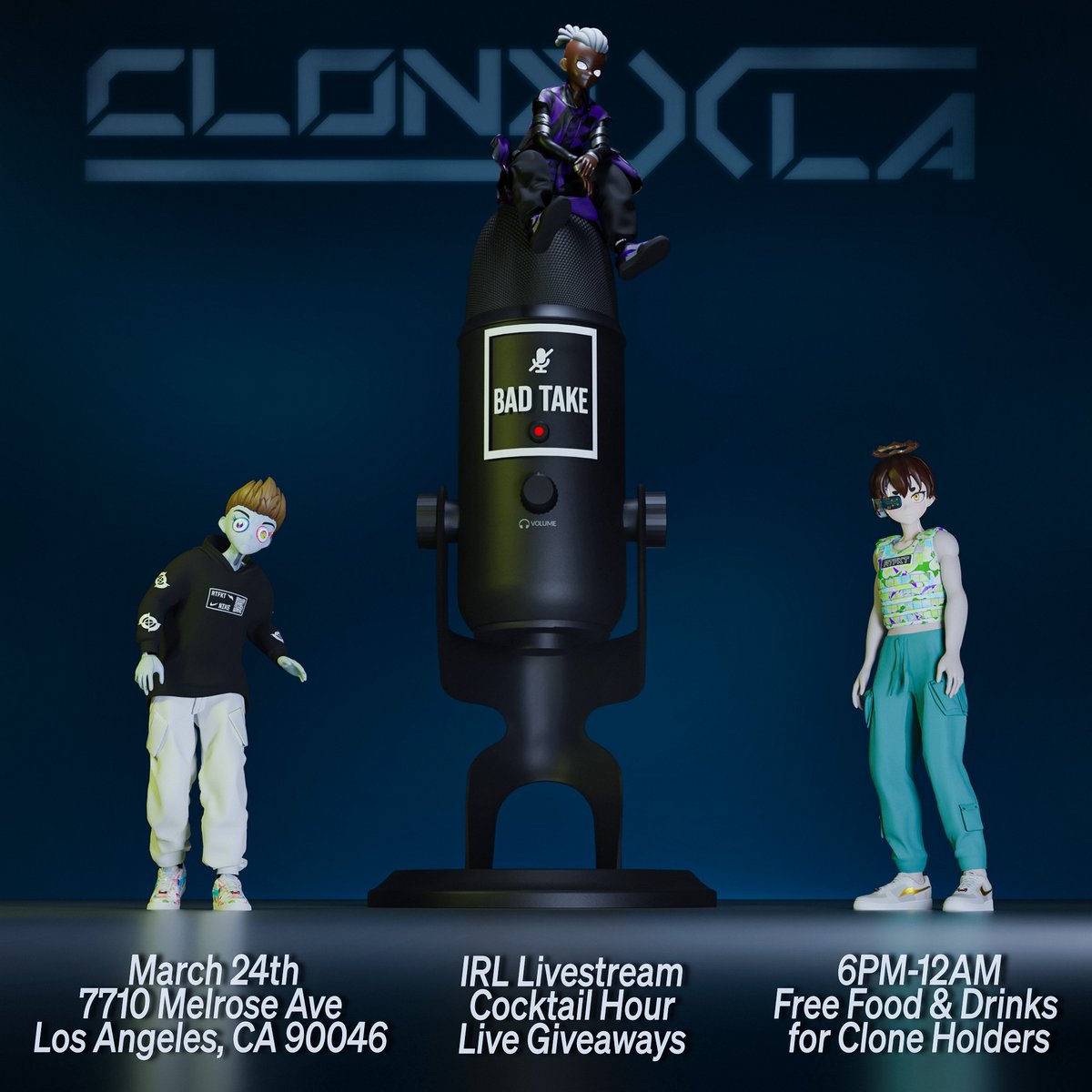 Clone X LA tweet media