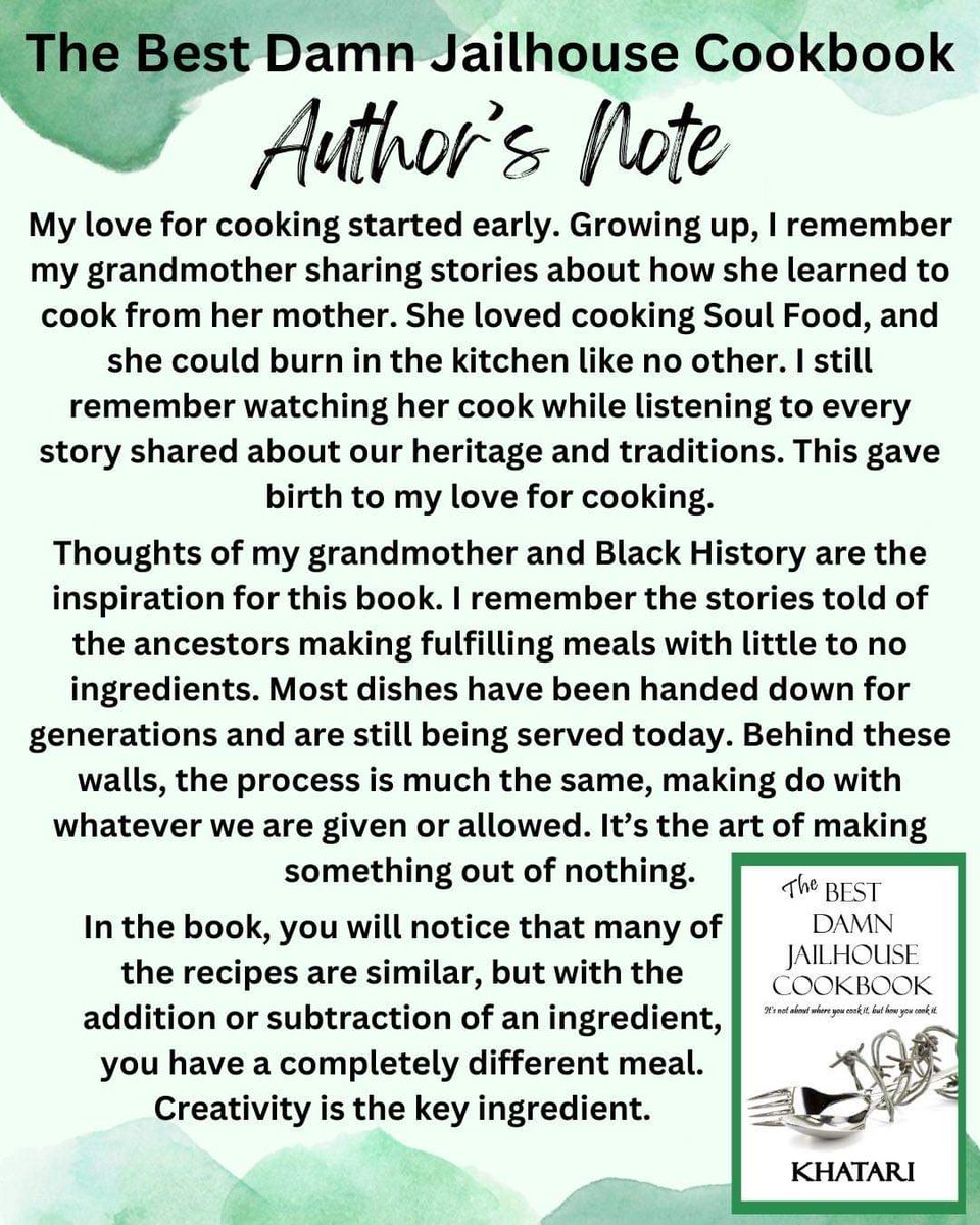AuthorKhatari's tweet photo. THE BEST DAMN JAILHOUSE COOKBOOK
NEW RELEASE
https://t.co/J8uZIpEOa0
#prisonlife
#prison
#prisontiktok
#prisonart
#prisonwife
#prisoner
#prisonwives
#prisongirlfriend
#prisonfood
#jailhouserock
#jailhousestrong
#jailhouse
#jailhousefood
#jailhousespread
#jailhouseburrito https://t.co/Qs72qw5Cy6