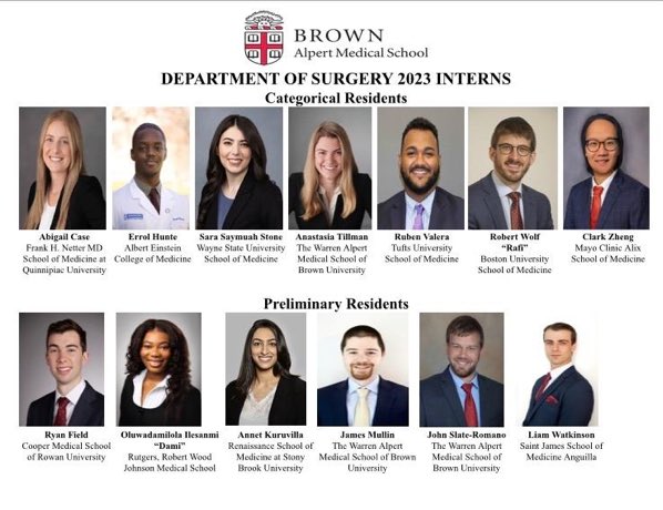 Can’t wait to work with this amazing incoming intern class!@Browngensurg