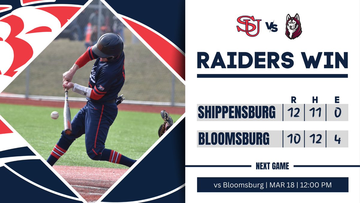 ShipURaiders's tweet photo. The Comeback Kids strike again! 

Byler hits three home runs as the Raiders score five runs in the ninth to win the opening game of the series! https://t.co/u9bcdj1ERN