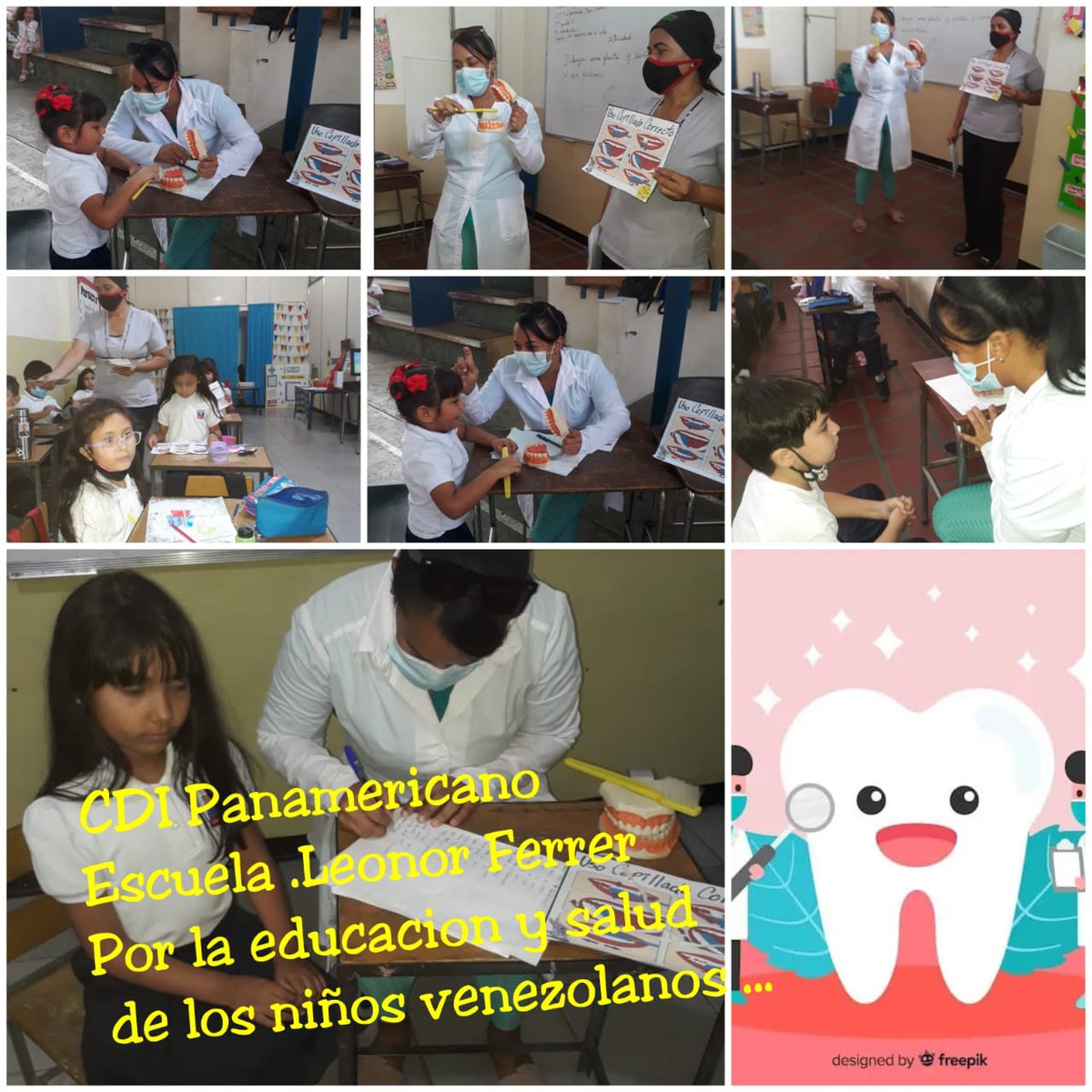 Profesionales del Odontología del CDI Panamericano, estado #Zulia, #Venezuela; cumpliendo con el programa "Salud va a la escuela" en el Centro Escolar Leonor Ferrer. 

🇨🇺#CubaPorLaVida💖#MejorEsPosible💖 #YoVotoXTodos 

<a href="/cubacooperaven/">Brigada Médica Cubana en Venezuela</a> <a href="/MinSaludVE/">MPPSalud</a> <a href="/MagaGutierrezV/">Magaly Gutiérrez Viña</a>  <a href="/cubacooperaZul/">Misión Médica Estado Zulia</a>