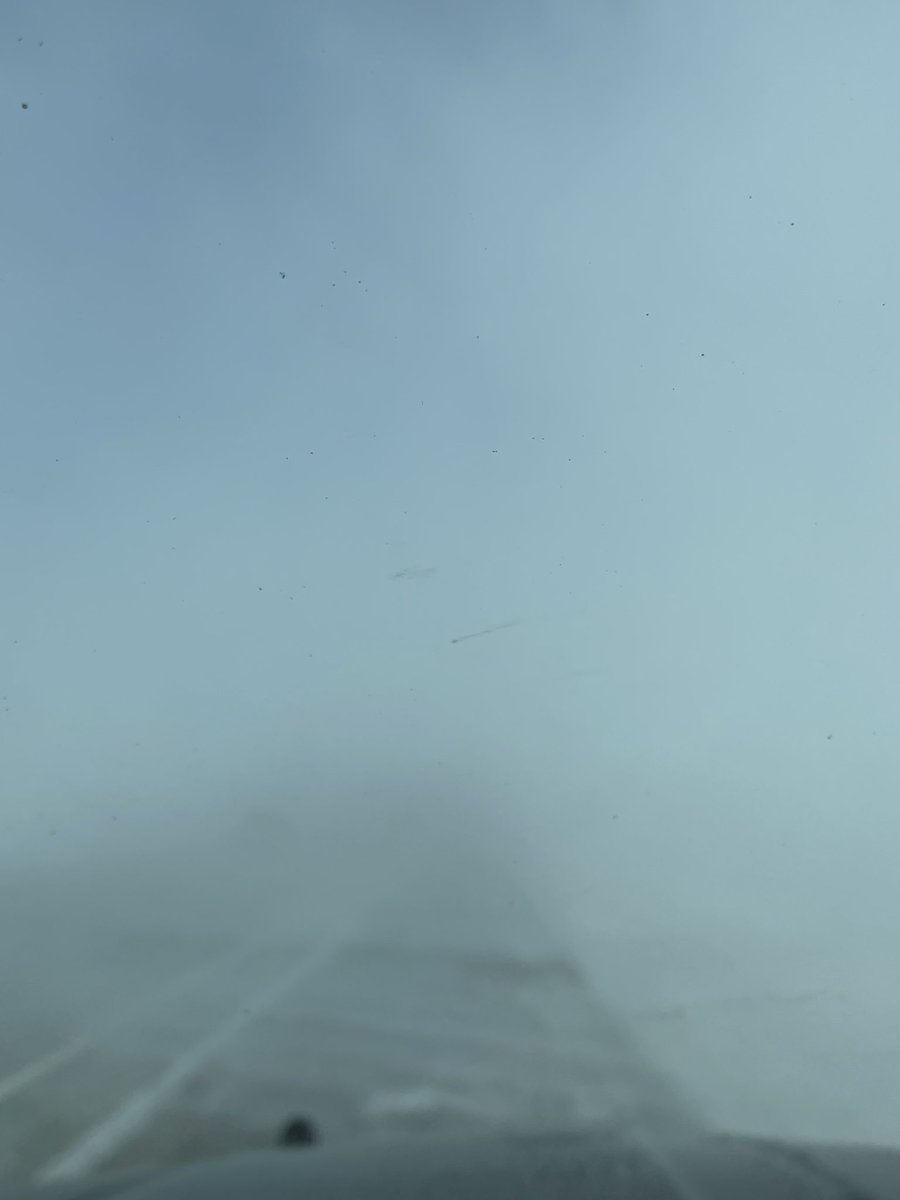 SDHighwayPatrol's tweet photo. Conditions on I 29 are terrible. No travel is advised. Visibility is zero. Roads are covered in ice. We have had many slide ins, jackknifed semis, and crashes. Please don’t travel unless absolutely necessary. Slow down, buckle up, and turn on your lights if you must travel. https://t.co/CcwmvcZ16h