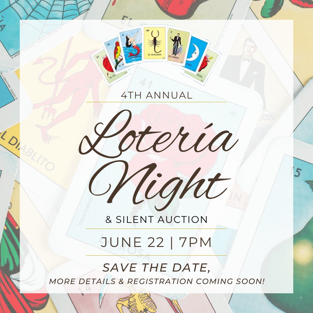 ifcla's tweet photo. Join us on Thursday, June 22 at 7pm for our 4th Annual Lotería Night! If you would like to support our annual fundraiser in reaching our goal of $15k by becoming an event sponsor, email ifcla@ifcla.net. More details and registration coming soon! https://t.co/0Kw2A0K5EO