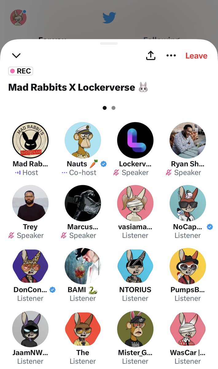 Congrats <a href="/MadRabbitsRC/">Mad Rabbits Riot Club 🥕</a> x <a href="/Lockerverse/">Lockerverse</a> on the partnership!!

Love seeing brands collab with OG leaders in the space. Nothing better than an organic entrance into Web3. 
Welcome to the fam 🥕