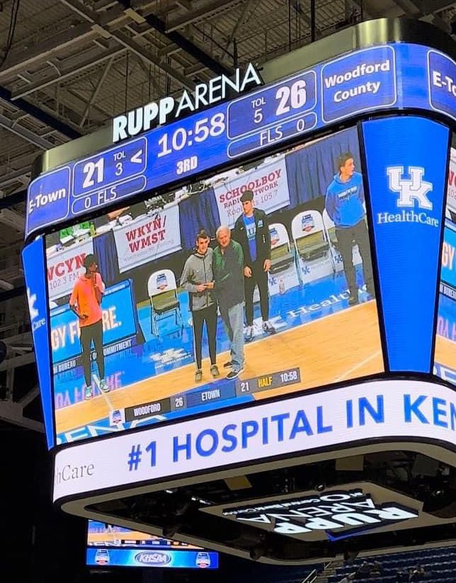 Congratulations <a href="/Kylestephens44/">Kyle Stephens</a> of <a href="/McCreary_Hoops/">LadyRaiders_Bball</a> for being recognized at Rupp Arena during the <a href="/KHSAA/">KHSAA Main</a> #Sweet16 today for being selected as the 12th Region player of the year!