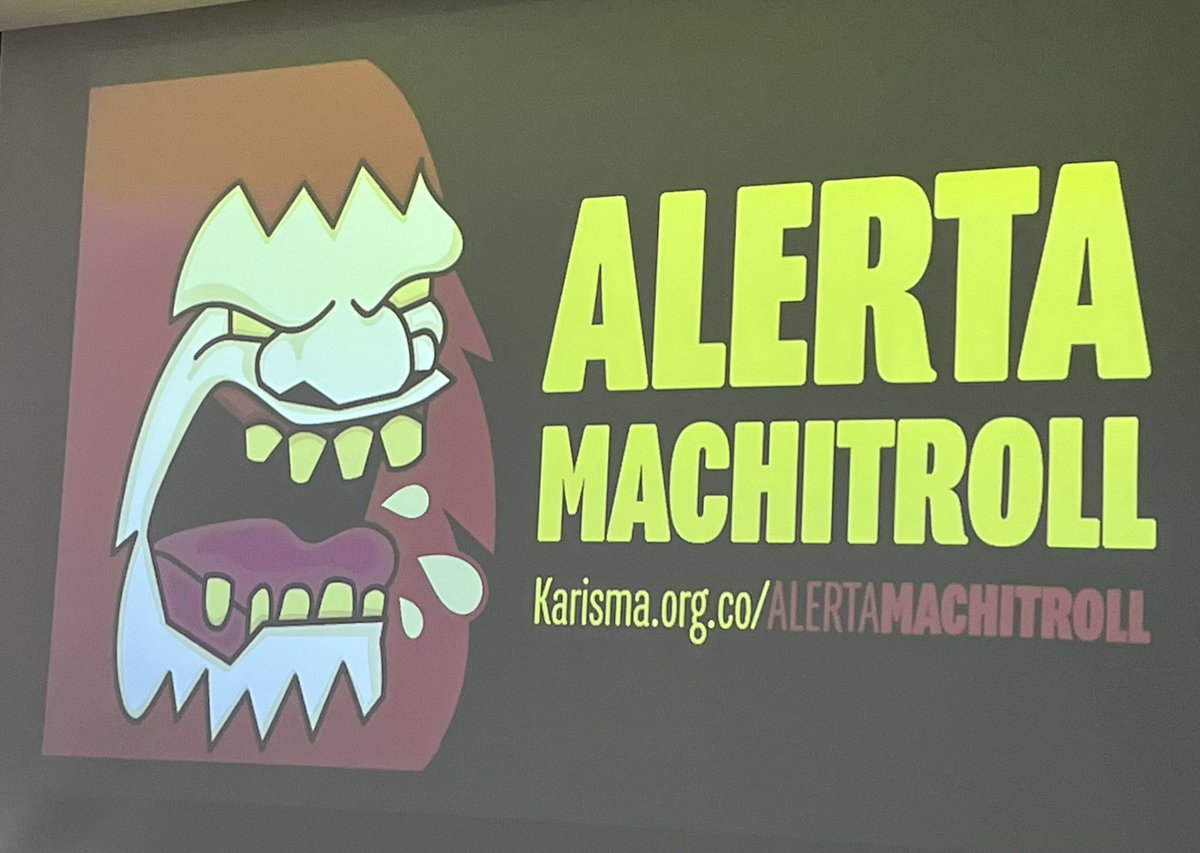 elaforde's tweet photo. Me encanta esta iniciativa que se aplica muy bien a toda nuestra región Latinoamérica: el #Machitroll creado por la fundación @Karisma para visibilizar aquellos posts en las redes sociales que fomentan la violencia de género.  
#DemocraciaDigital https://t.co/7wZ1YEs8jX