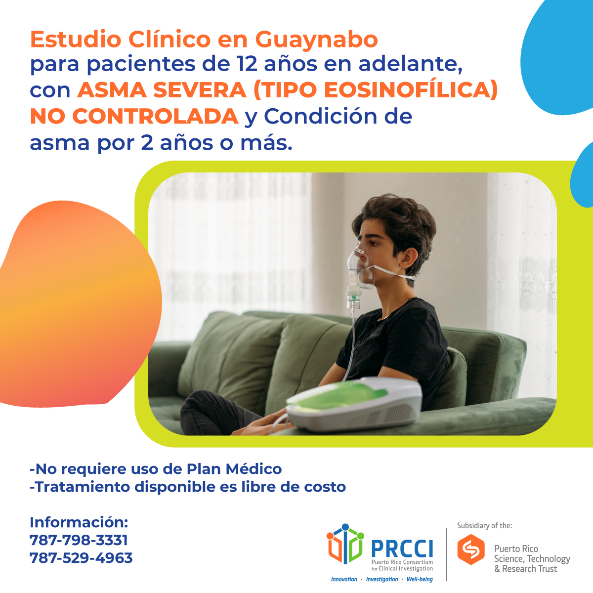 PRCCINEWS's tweet photo. #ESTUDIOSCLÍNICOS: Paciente ¡PARTICIPA! en estudios clínicos conducidos en Puerto Rico. A continuación, encontrarás información de 4 estudios que se llevarán a cabo en San Juan y Guaynabo. https://t.co/znJvGxhfil