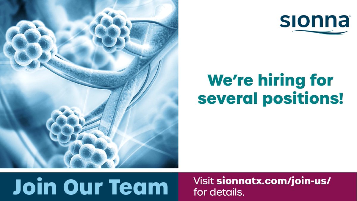 #WereHiring! Interested in joining a team of experts united by the mission to reimagine the care of people with #cysticfibrosis? View our open positions: sionnatx.com/join-us/ #biotechjobs #JoinOurTeam