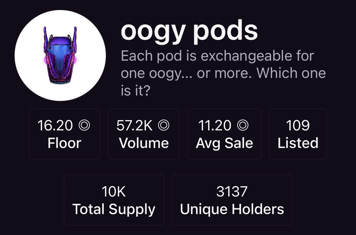 community is the best utility.
24 hours after mint, only 1% listed.

something is coming...