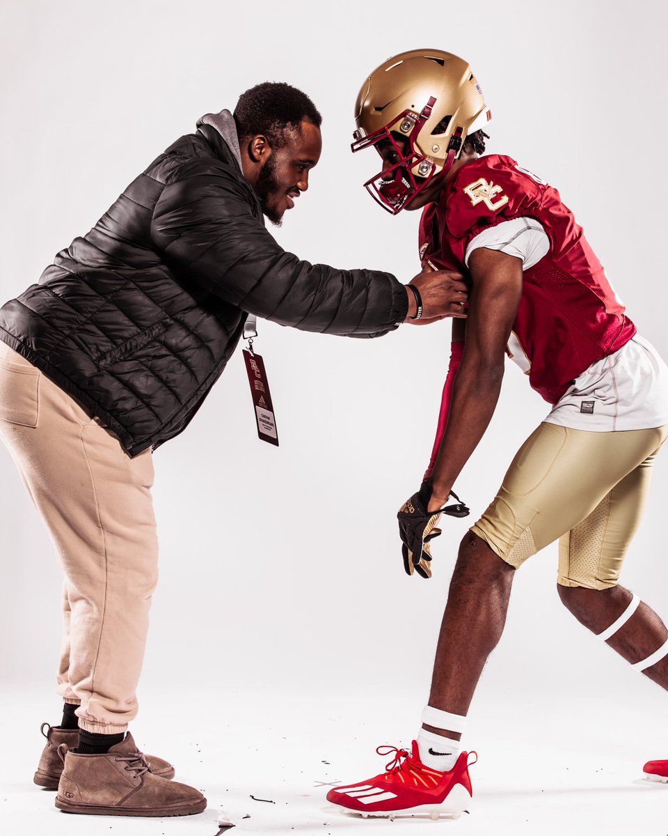 Had a great visit at BC yesterday, great having a conversation wit @CoachJeffHafley @coachdwyatt , thank your for the hospitality and experiencing BC football @StableFootball @CoachJatkola @CoachTBC @BrianDohn247 @RivalsFriedman @RivalsRichie @RivalsNick @BCFootball