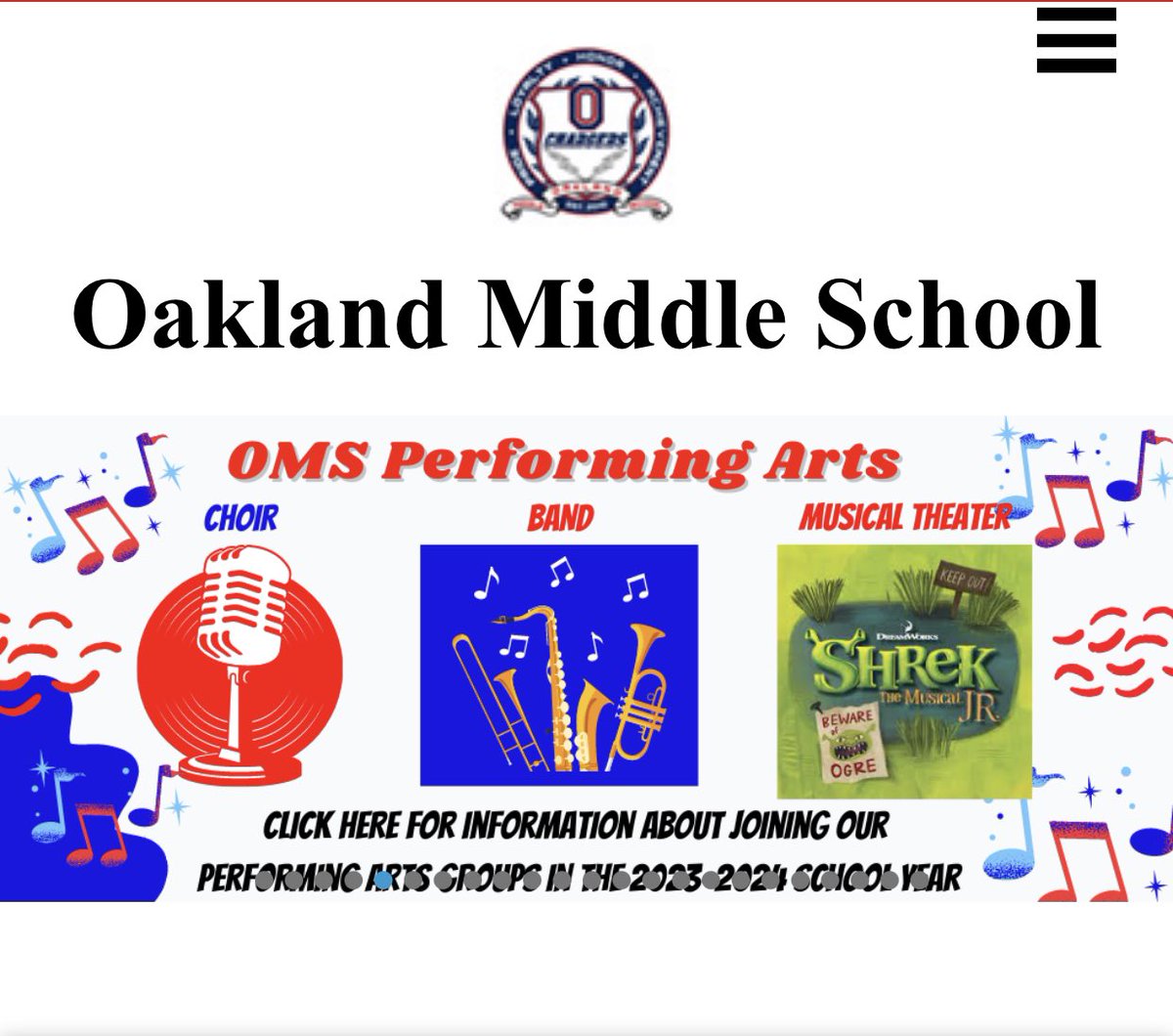 Do have a student interested in performing arts?  Current student or new to OMS??  If so please visit this link and fill out this 2 second form so we can send you some information tinyurl.com/omsarts2023