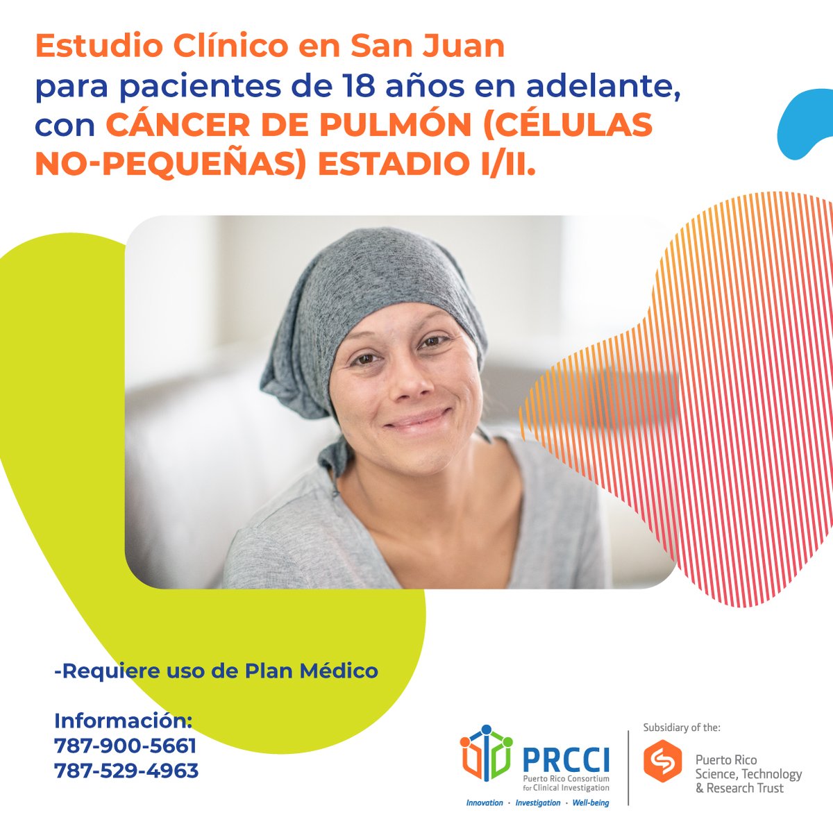 PRCCINEWS's tweet photo. #ESTUDIOSCLÍNICOS: Paciente ¡PARTICIPA! en estudios clínicos conducidos en Puerto Rico. A continuación, encontrarás información de 4 estudios que se llevarán a cabo en San Juan y Guaynabo. https://t.co/BYKcHVn0ee