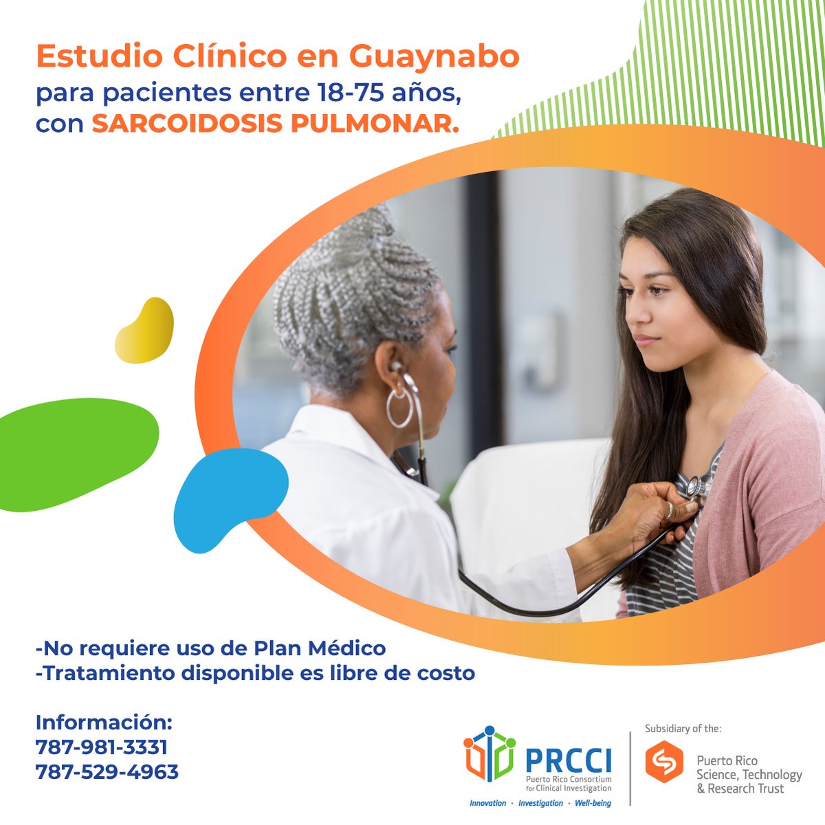 PRCCINEWS's tweet photo. #ESTUDIOSCLÍNICOS: Paciente ¡PARTICIPA! en estudios clínicos conducidos en Puerto Rico. A continuación, encontrarás información de estudios que se llevarán a cabo en Guaynabo. https://t.co/aapcYVk6vf