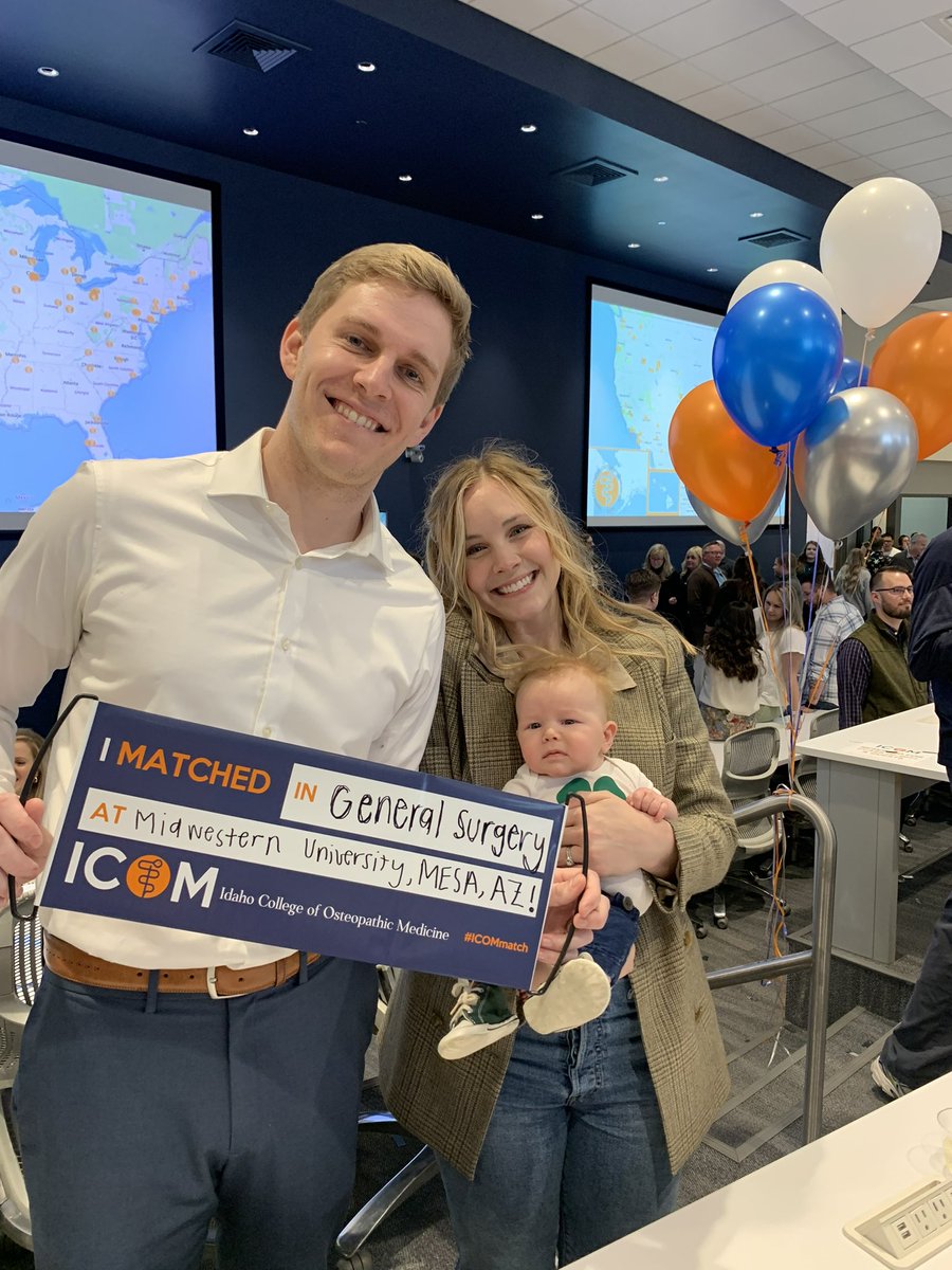 So excited to find out that I am going to be a surgeon! Can’t wait to head down to Arizona and be closer to family and train at an amazing program! @idahocom #gensurgmatch2023 #Match2023