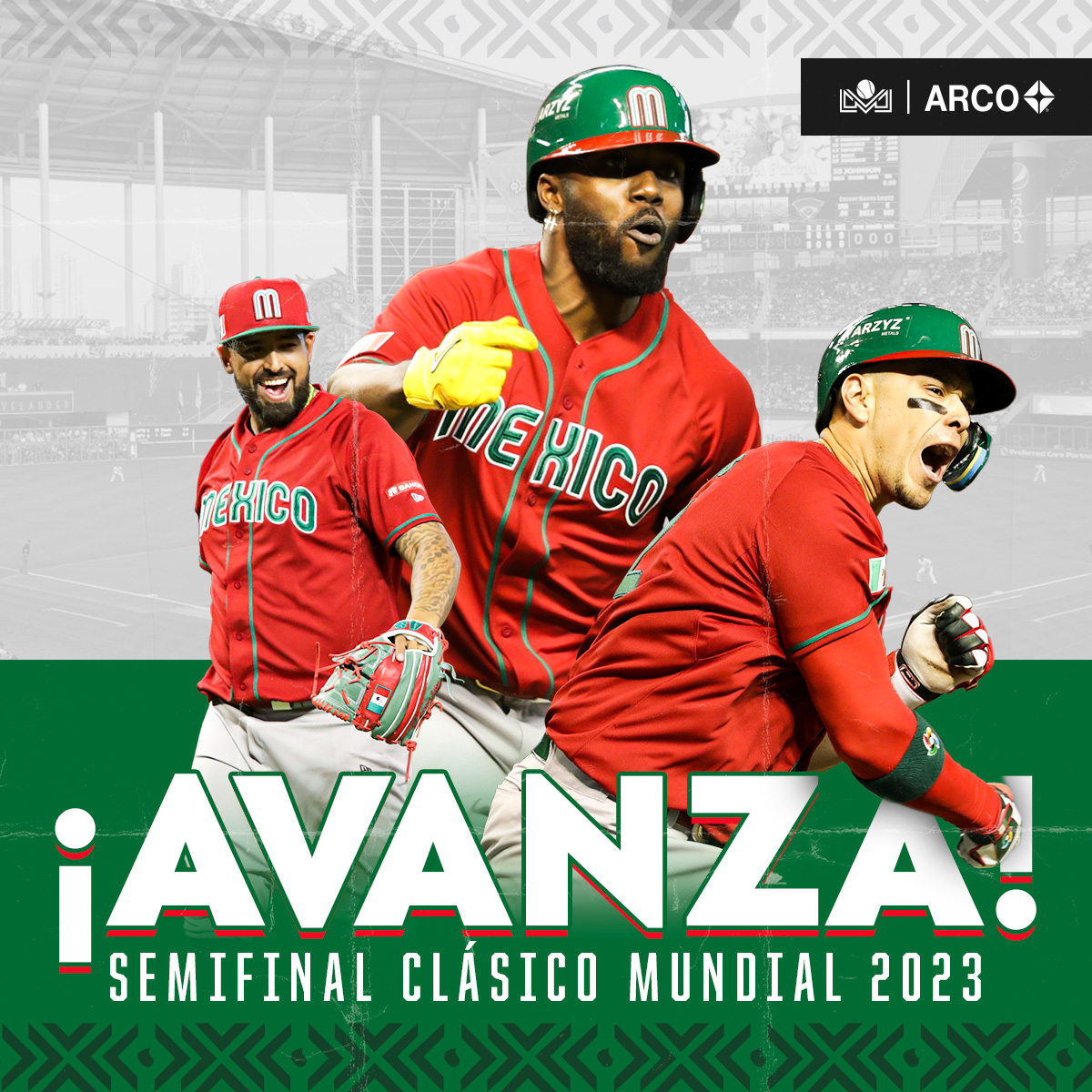 ¡MÉXICO LINDO Y QUERIDO! 🔥🇲🇽

Estamos en semifinales del Clásico Mundial tras vencer 5-4 a Puerto Rico  💪👏

¡VIVA MÉXICO! 🇲🇽😍

#SomosMéxico 🇲🇽
#LigaARCO ⚾️