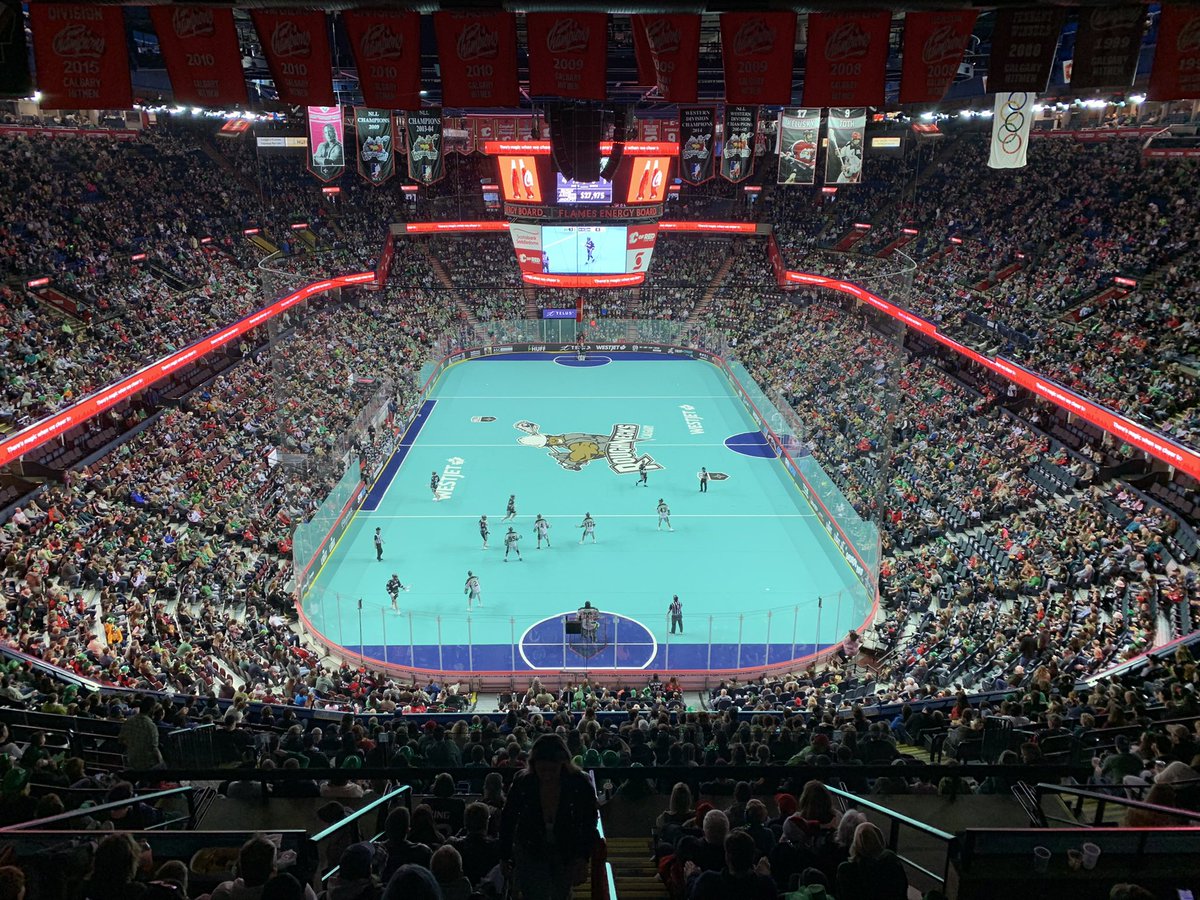 rodpedersen's tweet photo. SRO for @SaskRushLAX and @NLLRoughnecks 🥍🔥🙌🏼 #CalgaryRocks https://t.co/IZTdzxkqLa