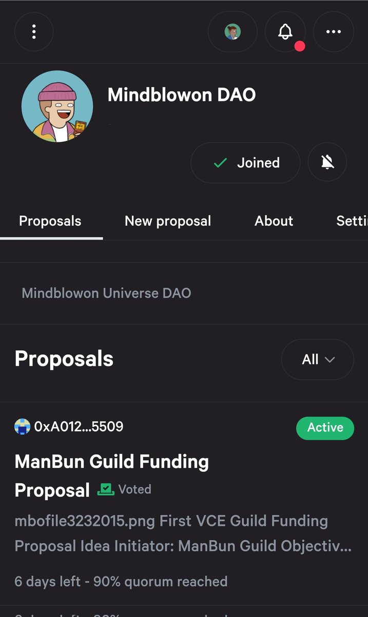 metricbase's tweet photo. A @MindblowonNFT's first VCE funding proposal β¨οΈ
π©π©π©π©π©π©π©π©π©β½οΈ 90% quorom reached
6 days left β°οΈ
#ManBunGuild π‘
@MBGuild001 created by community for community β’ Connecting Lead Trader and Copy Trader
Vote here: π
https://t.co/cpNWMvs6Nh https://t.co/2n09VqhHE6