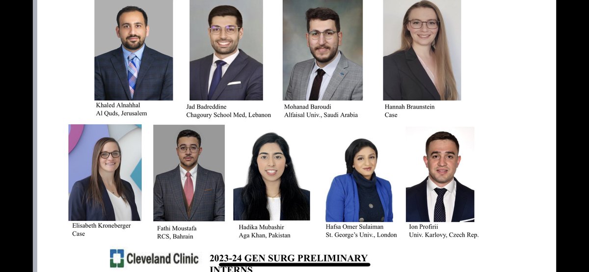 Cleveland Clinic General Surgery Residency Program (@ccfsurgery) on Twitter photo <a href="/CCFSurgery/">Cleveland Clinic General Surgery Residency Program</a> is pleased to present our 2023-2024 intern class! We are so happy to welcome you all. Congratulations!!!! <a href="/CCFSurgery/">Cleveland Clinic General Surgery Residency Program</a> is pleased to present our 2023-2024 intern class! We are so happy to welcome you all. Congratulations!!!!