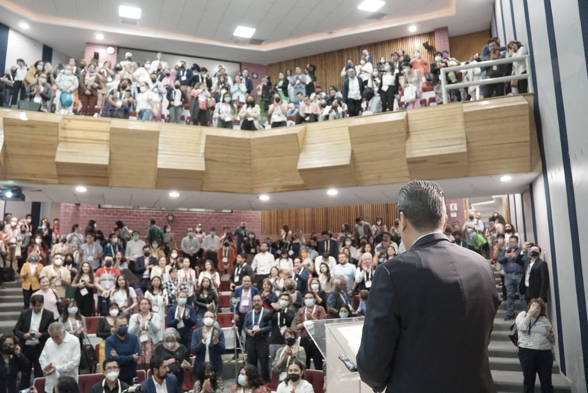 SaludPublicaMx's tweet photo. #19CONGISP 💙 Es de esta manera como finaliza este gran evento que por primera vez después de pandemia, realizamos de manera presencial en las instalaciones del @inspmx en Cuernavaca 📍 https://t.co/jdEenqtYaj