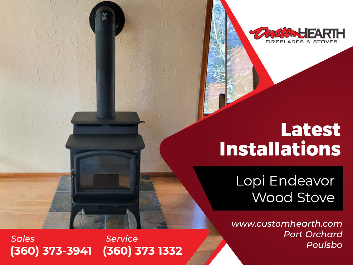 customhearths's tweet photo. Custom Hearth is proud of our hard-working #installation team. Check out this latest install of a #Lopi #Endeavor Wood Stove. This best-selling stove is ideal for heating medium to large homes and is one of the cleanest burning mid-sized wood stoves available. https://t.co/4BC1wWqKnR