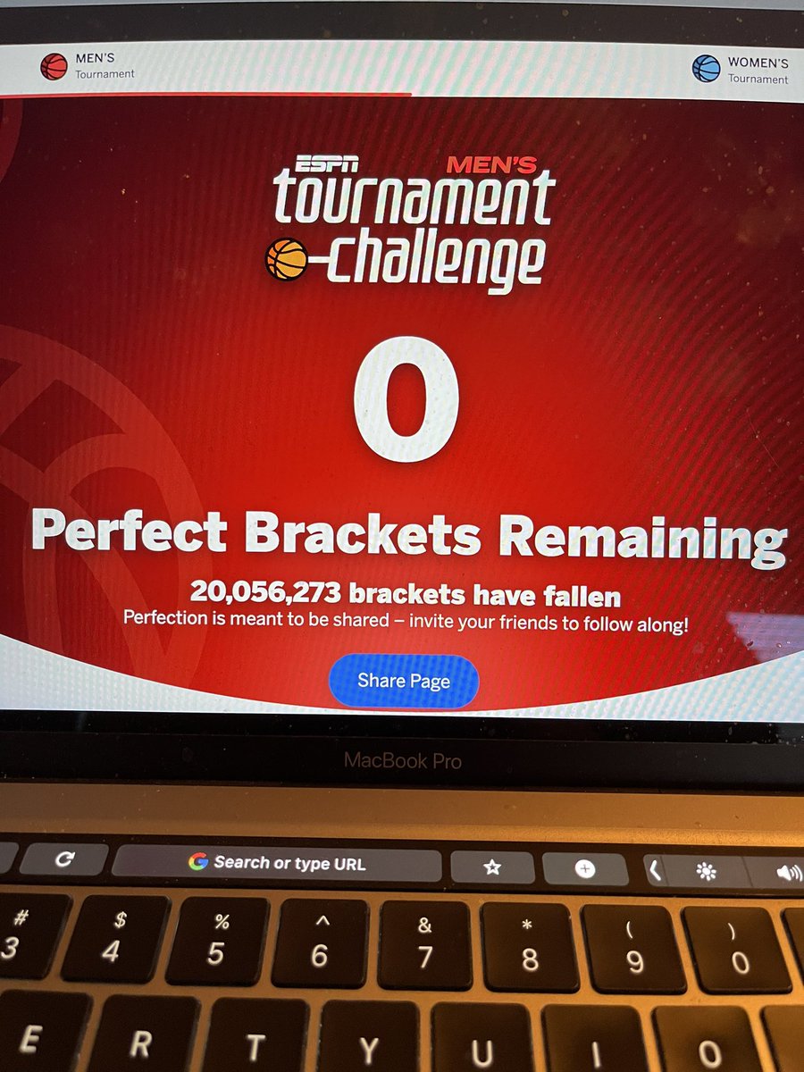 jmanuele's tweet image. And then there were none ! #MarchMadness @NoFilterNet #bracketbusters
