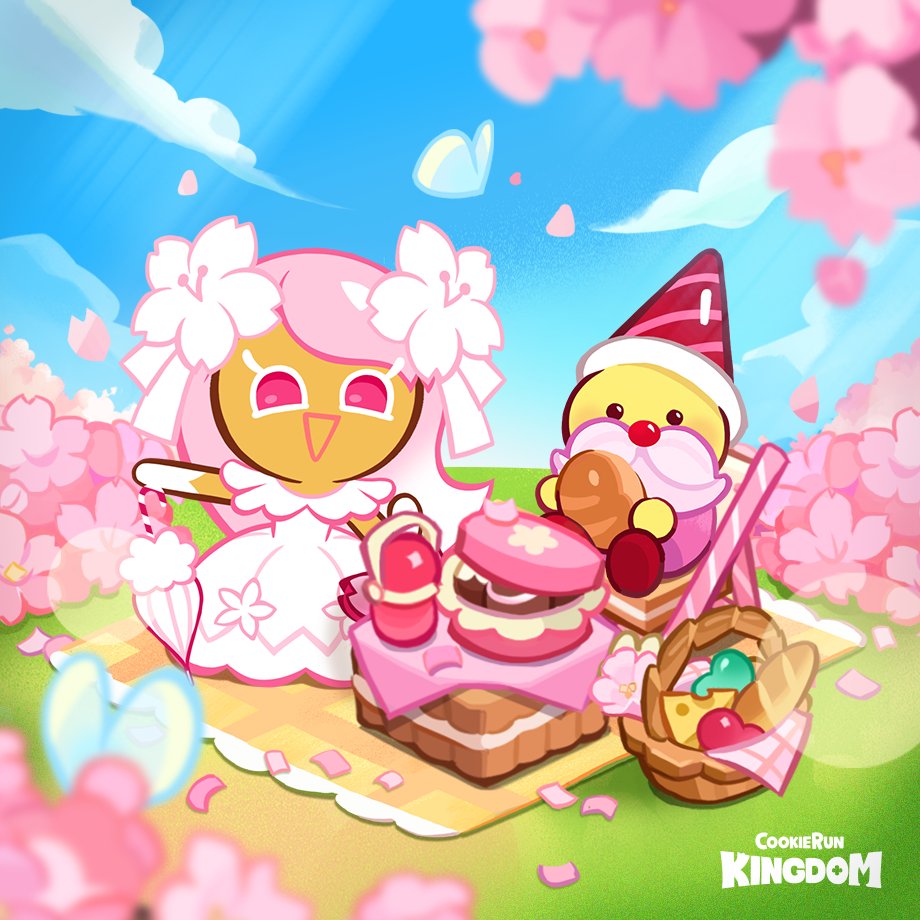 When springtime arrives, #CherryBlossomCookie's heart starts