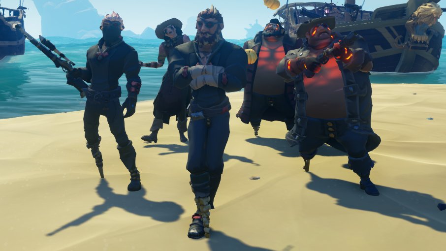 WarsmithGraves's tweet photo. Happy 5th anniversary Sea of Thieves! I've been playing SoT for two of the five years the game has been out and I got to say that it has become my favorite game. We decided to make some loot art to show we are Pirates for All Eternity! Happy 5th Sea of Thieves!

#BeMorePirate https://t.co/X2nXHnvt4T