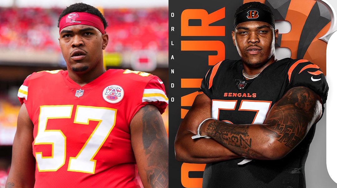 Orlando Brown Jr. turned down a 6-year $139M deal with the Chiefs last offseason that would’ve made him the highest-paid LT in NFL history ($23M/year).

He just signed a 4-year contract worth $75M less with the Bengals ($16M/year).

One of the greatest bag fumbles of all-time.