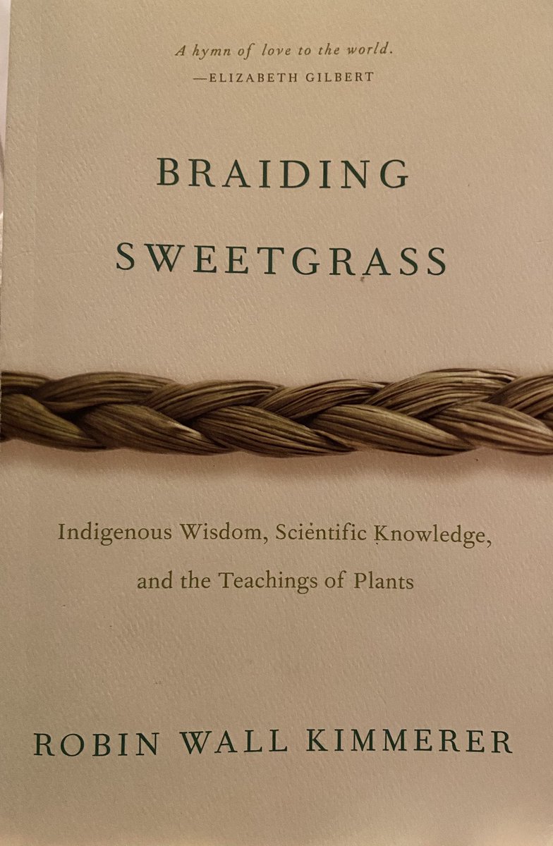“…the generosity of the land comes to us as 1 bowl, 1 spoon…the gifts of the earth are to be shared, but gifts are not limitless.”  - #braidingsweetgrass by #robinwallkimmerer 🌱