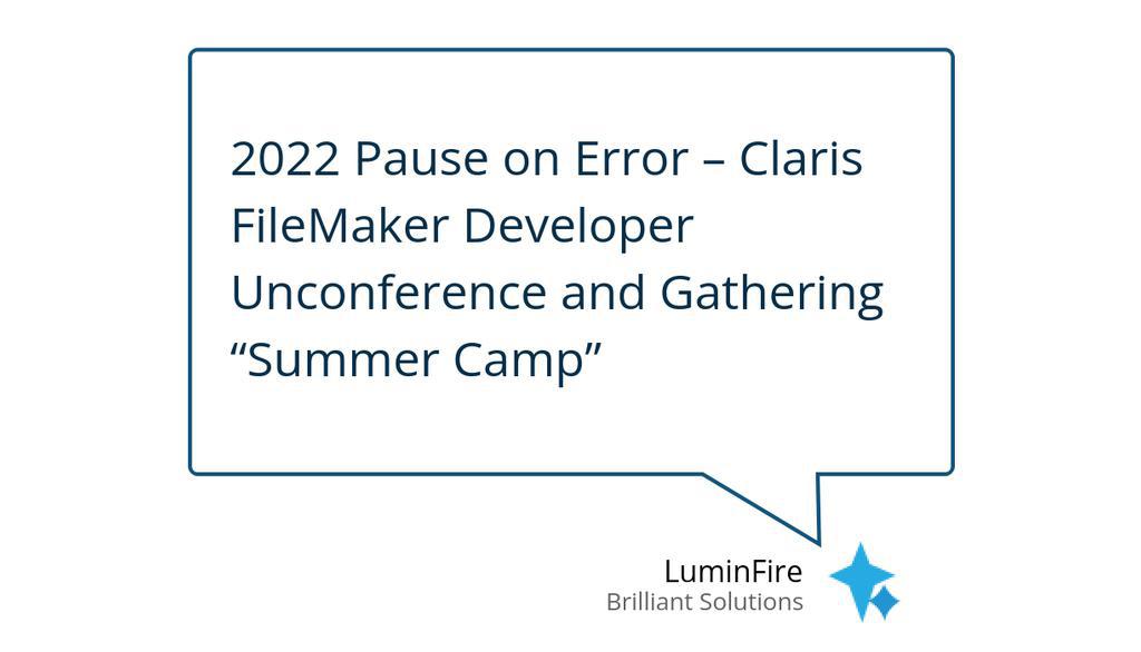 LuminFire's tweet image. In the fall of 2022 many developers from around the world gathered in the mountains of Clayton, Georgia to reconnect, retreat, review, rest, relax, recharge, renew, and reset.

Read more 👉 luminfire.com/2022/12/09/202…

#PauseOnError #ClarisFilemakerCommunity #FileMaker