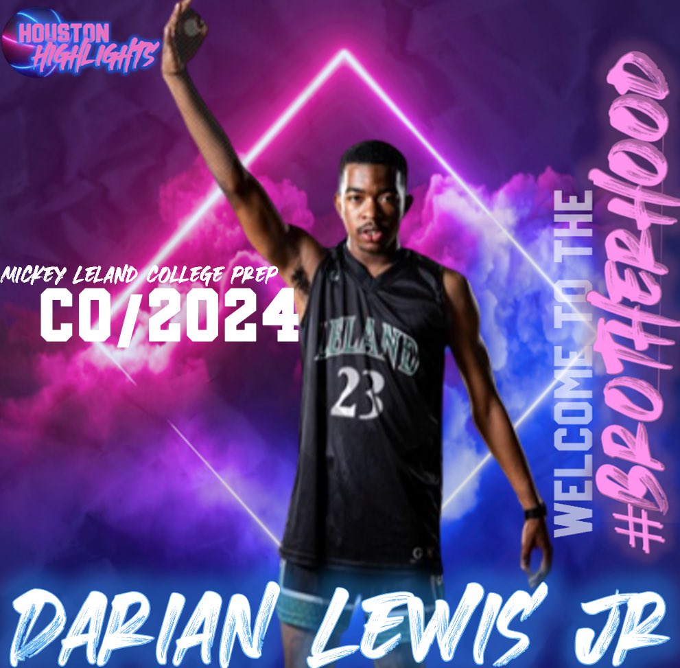 JohnsonEliteAAU's tweet photo. ‼️WELCOME TO THE BROTHERHOOD ‼️
Joining the Houston Highlights Program on the 17U Squad, Darian Lewis Jr from Mickey Leland College Prep
#HighlightsVsEverybody #BROTHERHOOD https://t.co/zNLITtccvo