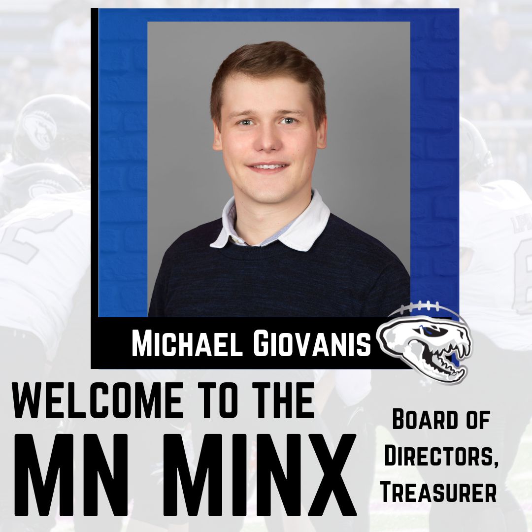 Meet Michael Giovanis, MN Minx Board of Directors, Treasurer! Michael has a passion for equity work and restorative justice. We are proud to have Michael as part of the Minx team!
#GetToKnowUs #whoarewe #strongertogether #MNMinx #WFAStrong