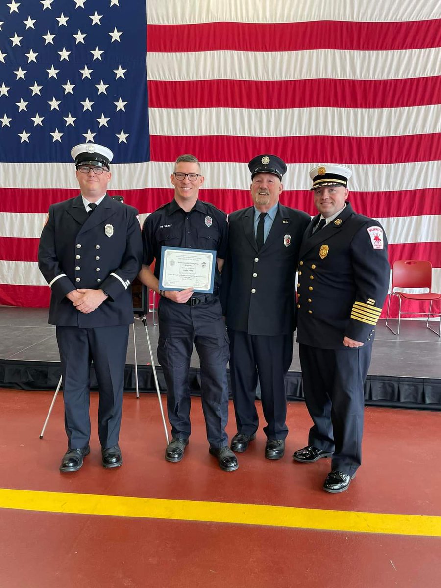 Congratulations to Walter Varey for graduating from the Massachusetts Firefighting Academy today. #wilmingtonfire