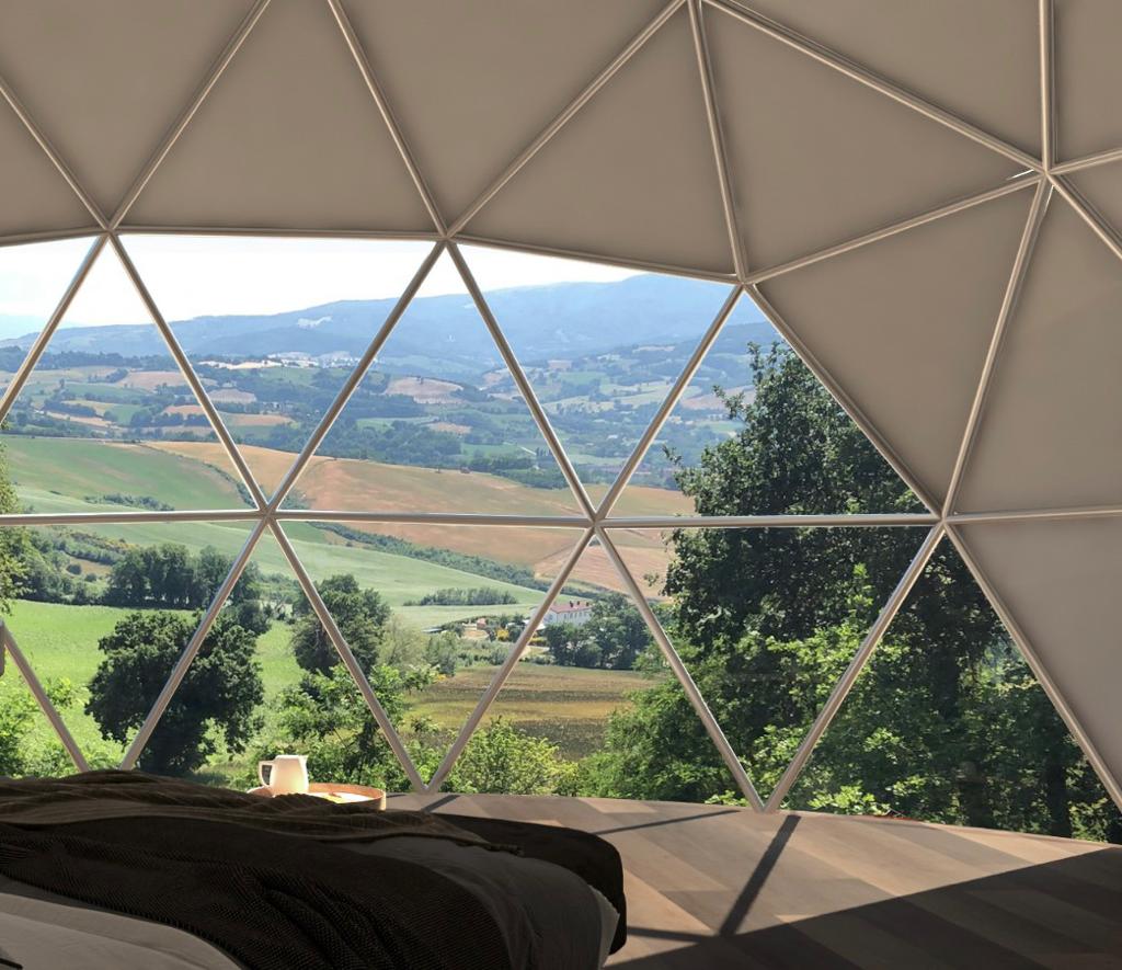 A brand new The Bubble Retreat Glamping is Coming. Opening 4th May 2023 in Sant'Ippolito, Marche, Italy. #thebubbleretreatmarche #glamping #italy #madeinitaly