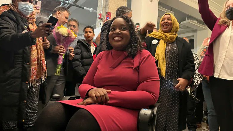 smilecanadaorg's tweet photo. Supporting individuals with disabilities, we are delighted to see a disability advocate in political representation.  Thank you @SarahJama_ for your work in bridging the gaps between marginalized communities and access to culturally responsive accessibility support. Congrats! https://t.co/pAdPmH9uCB