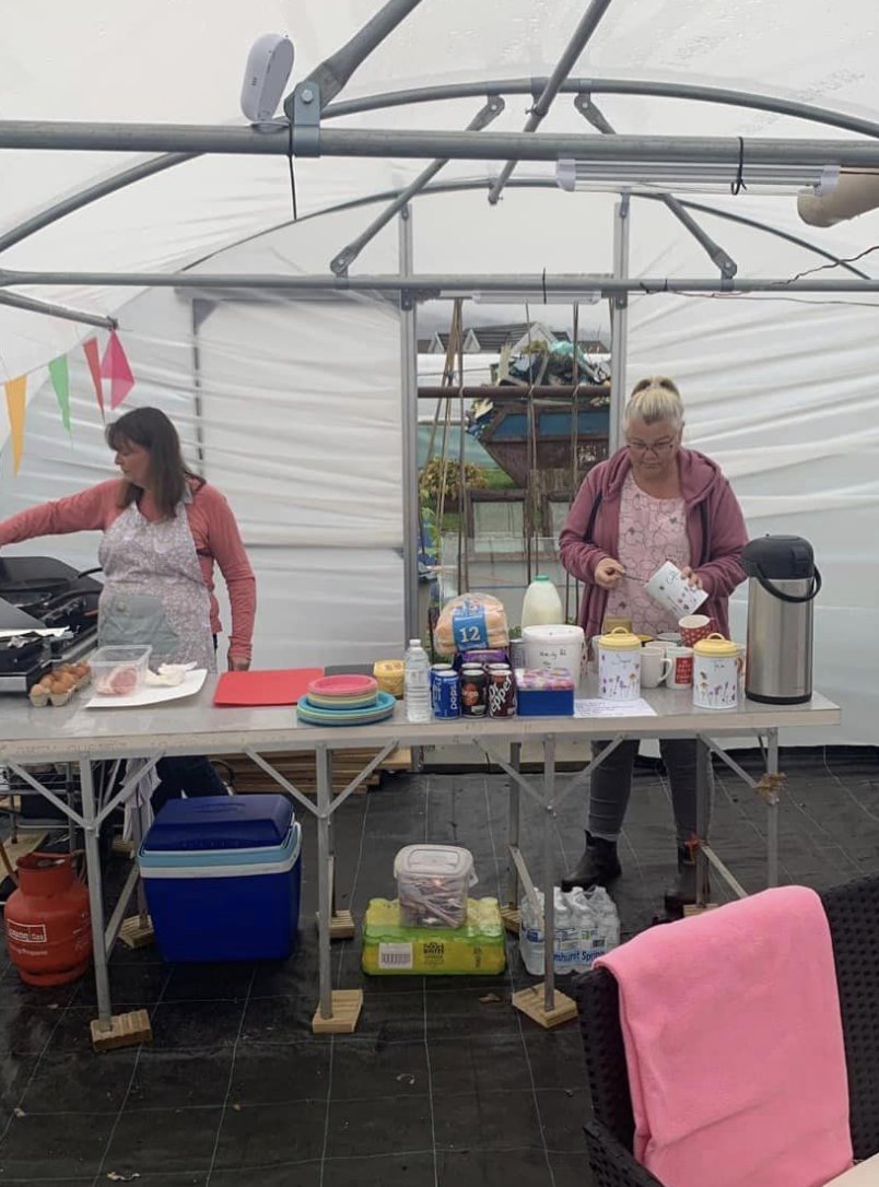 NPolytunnels's tweet photo. Does anyone fancy a fry-up in a polytunnel?

Every Saturday and Sunday from 10 till 1pm, Pontygwindy Allotment Association make breakfast for the cost of a small donation for their Allotment members and the local community  - All are welcome

#EasyBuild #Polytunnel #Hobby #Fryup https://t.co/5WfiW2N3bu