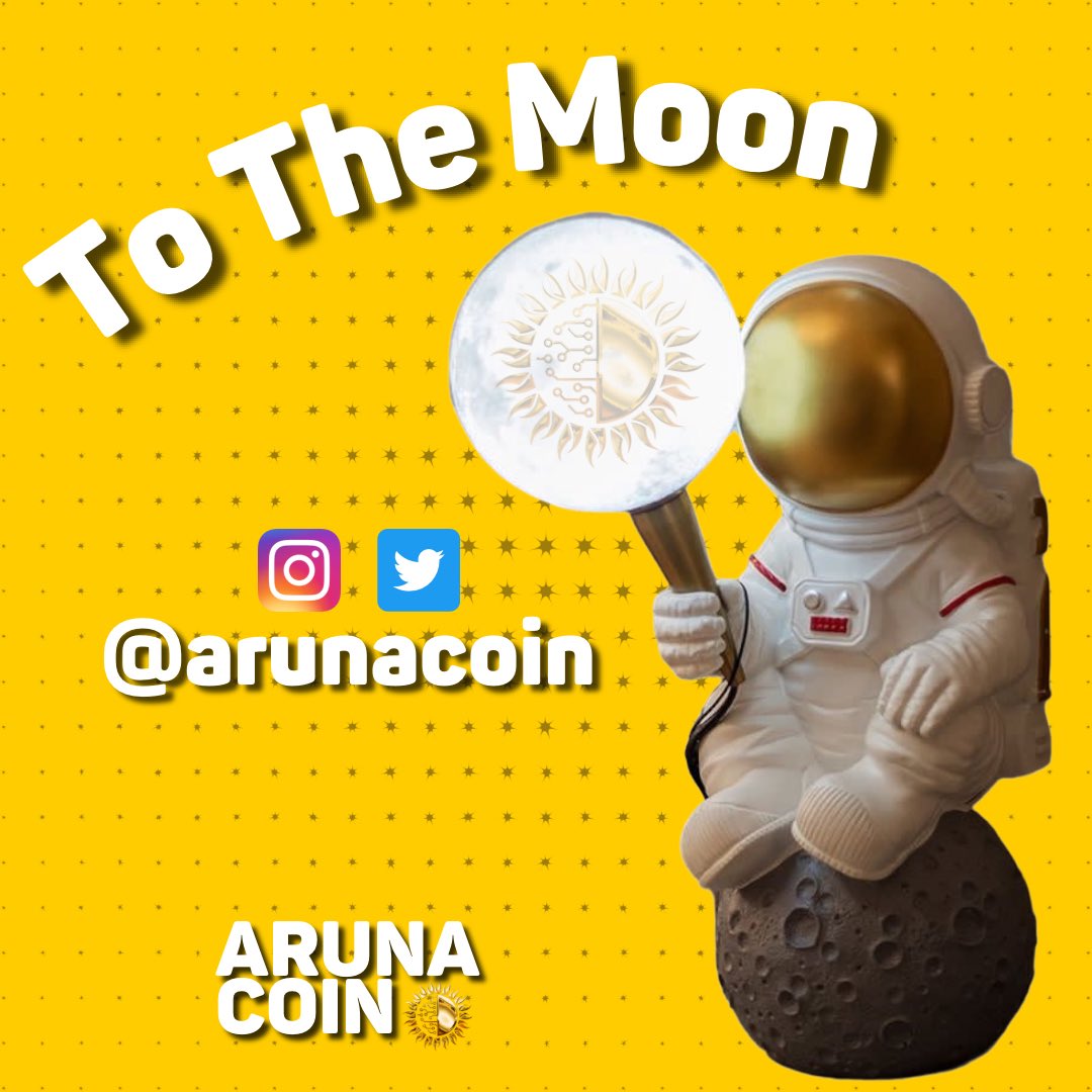 To The Moon <a href="/ArunaCoin/">Aruna</a>
#ARUNAcoin #cryptocurrency #decentralizedfinance
#investing #trading #stockmarket
#finance #wealthmanagement #money #cryptocurrency
#forex #entrepreneur #personalfinance #bitcoin #crypto
#blockchain #altcoins #cryptotrading #hodl #ethereum
#decentralization