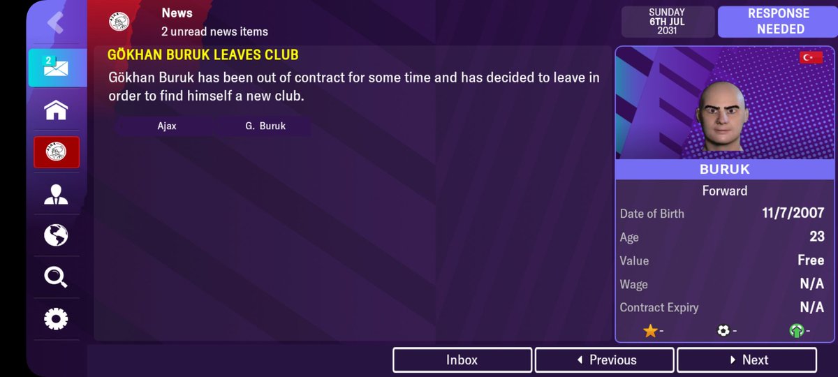 FMM_Blog's tweet image. I guess this experiment didn't work out too well. Barely a part of numerous Jong Ajax squads he was never going to make the grade.