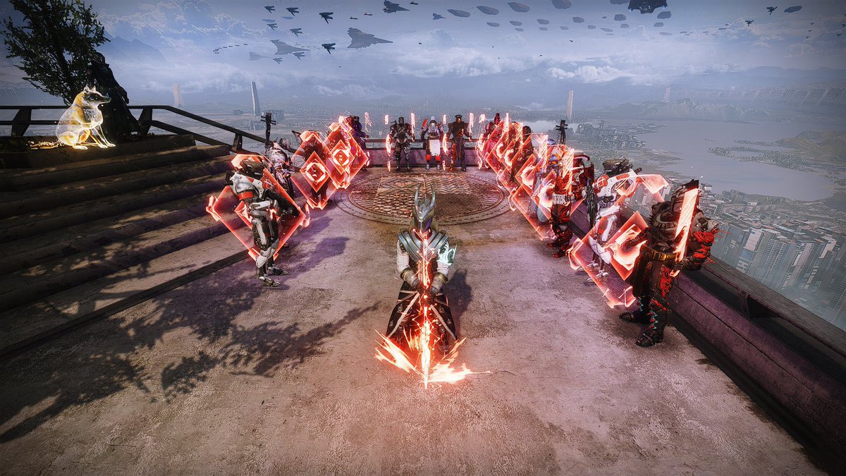 keeferian's tweet image. Average Destiny Enjoyers et al paying our respects to @lancereddick. Per Audacia Ad Astra, Commander!