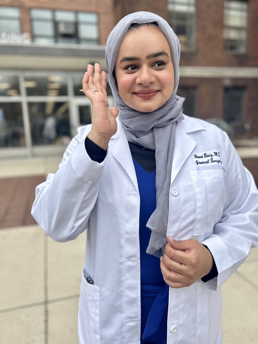 hanabaig_'s tweet photo. Alhamdulillah, grateful and thrilled to begin my general surgery journey as a resident at @uconnsurgery!!! 🤗 #gensurgmatch2023 #Match2023 https://t.co/GG6NELuAj7