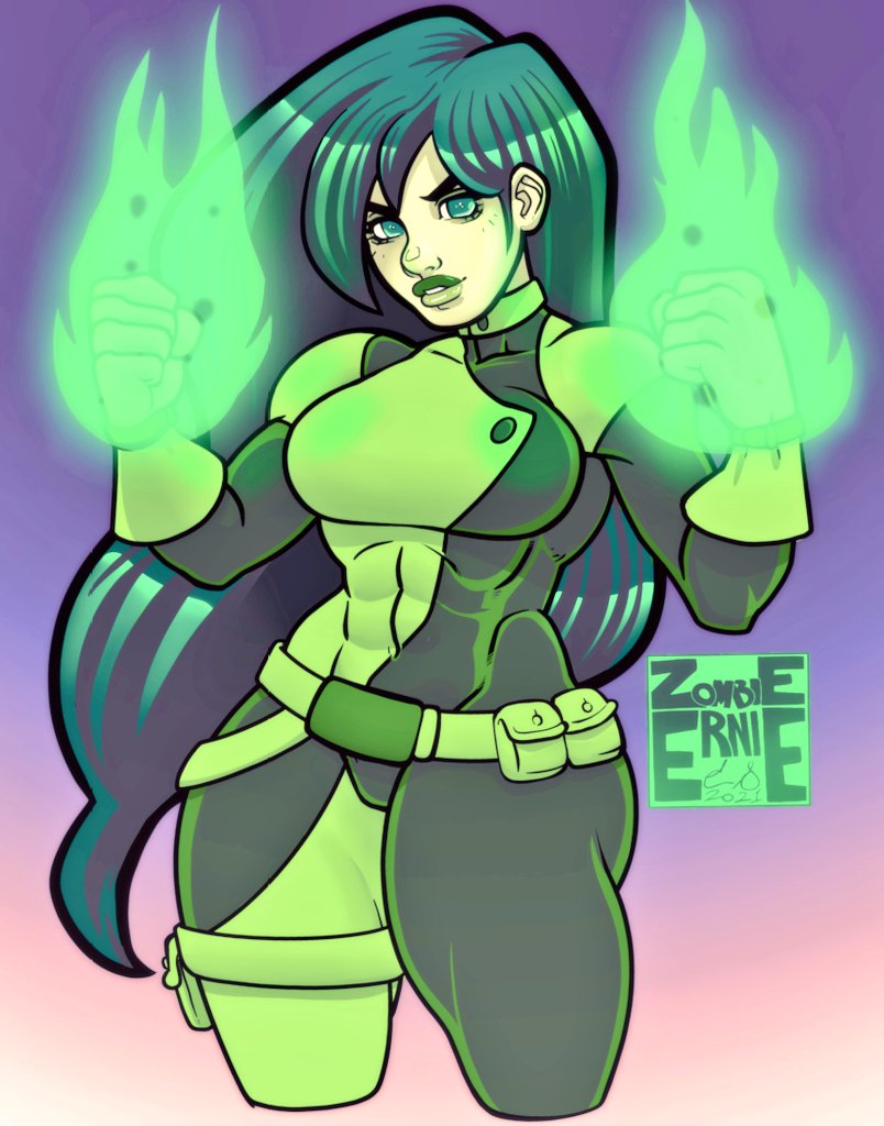 「 MORE green? Here's some MORE green gorg」|ZombieErnieのイラスト